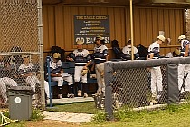 032721G05749 JV players in 1st base dugout at Akins Field sm